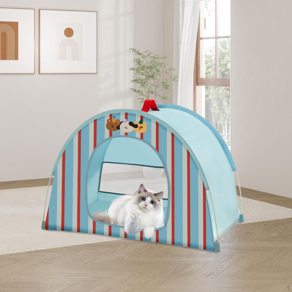 Cat Tent House Bed Foldable Portable Cute Pet Sleeping Indoor Dog for Kitten Puppy