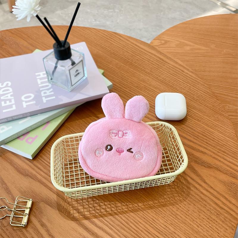 Plush Coin Purse Multifunctional Portable Coin Purse Metal Chain Coin Bag Adorable For Backpack Charm Crossbody Bag Accessory