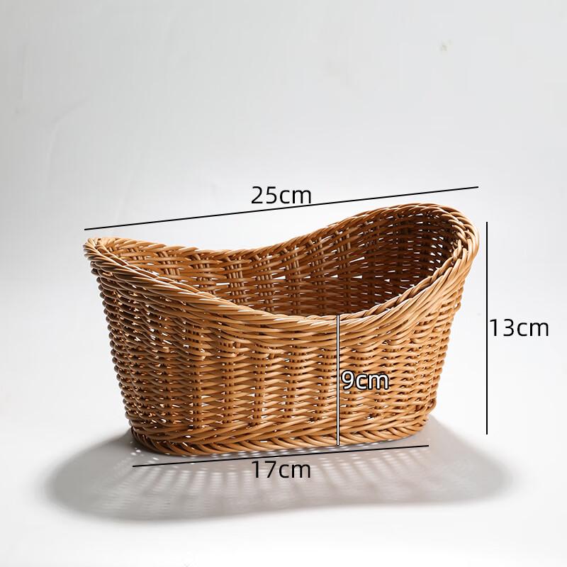 Yude Chinese Style Bamboo Woven Yuanbao Serving Baskets