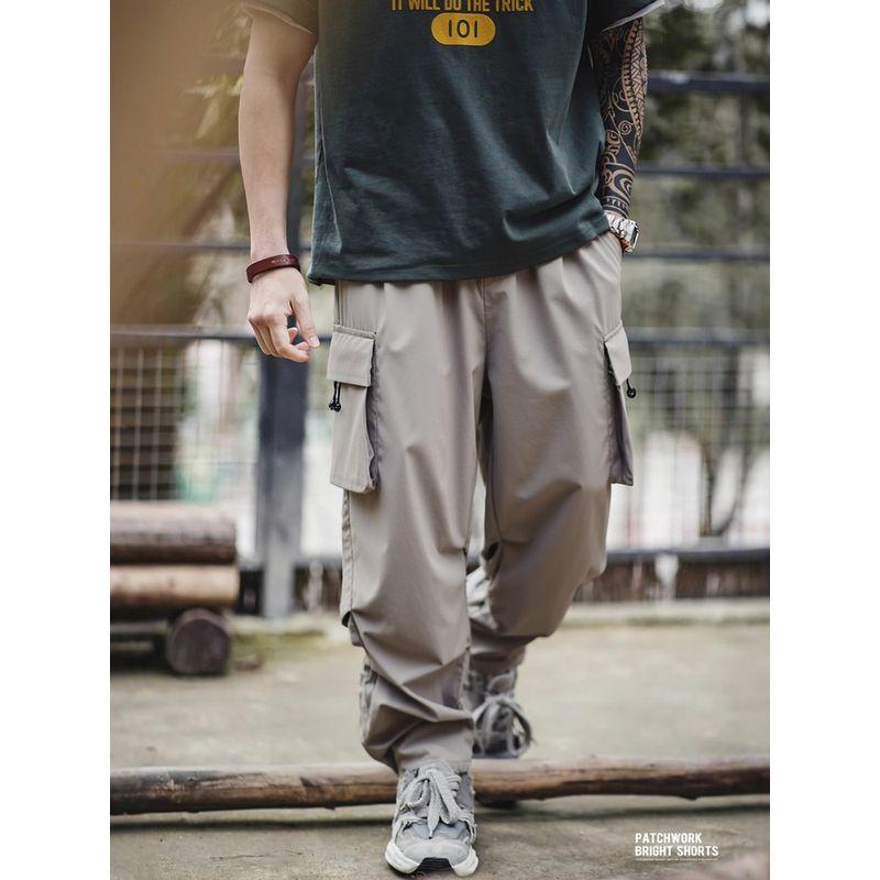 Mountain-Style Outdoor Functional Quick-Dry American-Style Paratrooper Cargo Pants for Men, Summer Thin Pants, Export Men's Casual Long Pants