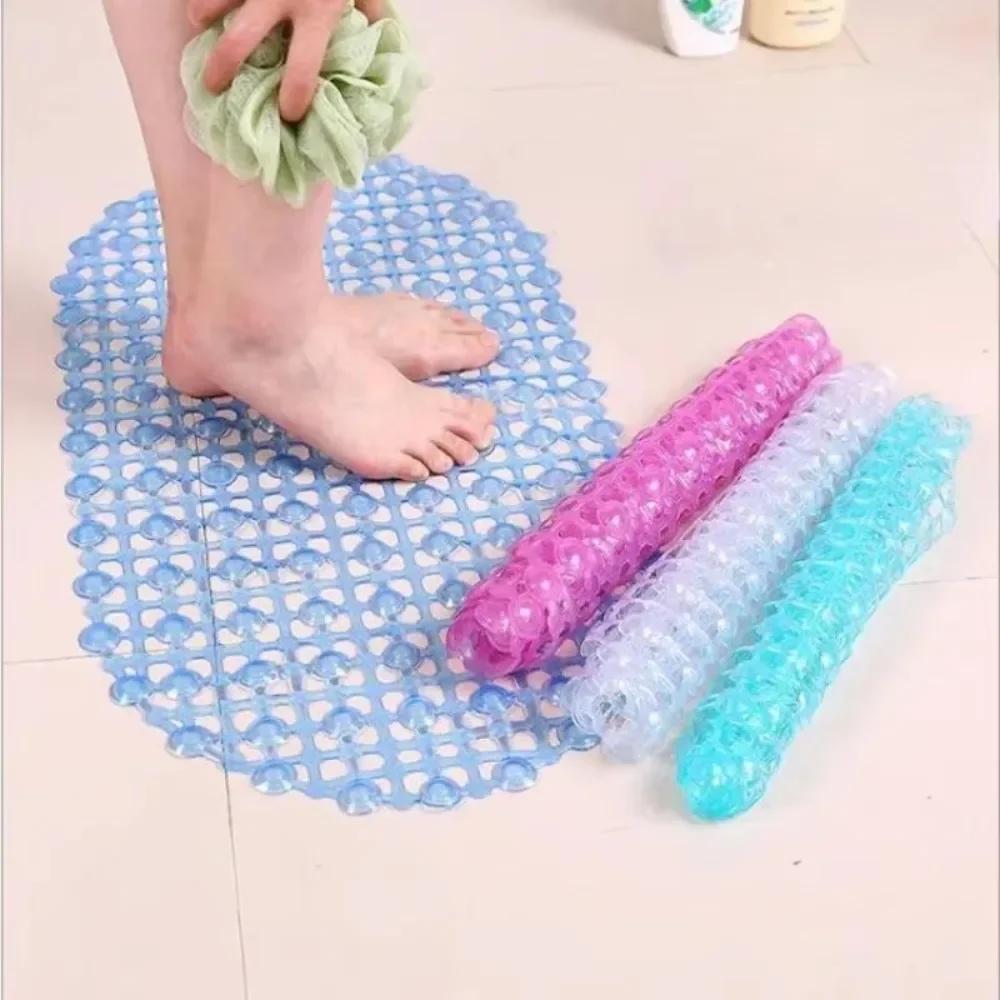 New Non-slip PVC Anti-skid Bath Mats Soft Shower Mat Massage Mat with Suction Cup Non-slip Bathtu Bath Mat Bathroom Accessories