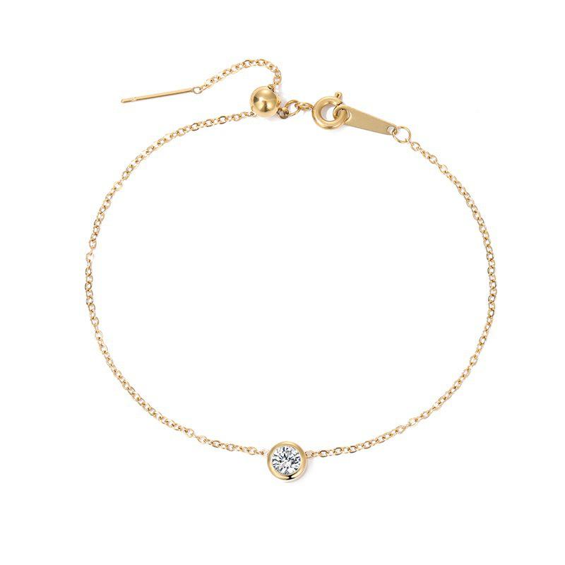 Dicembre Acciaio al Titanio Strass Collana Bracciale Fai da Te Ciondolo Tondo Charm