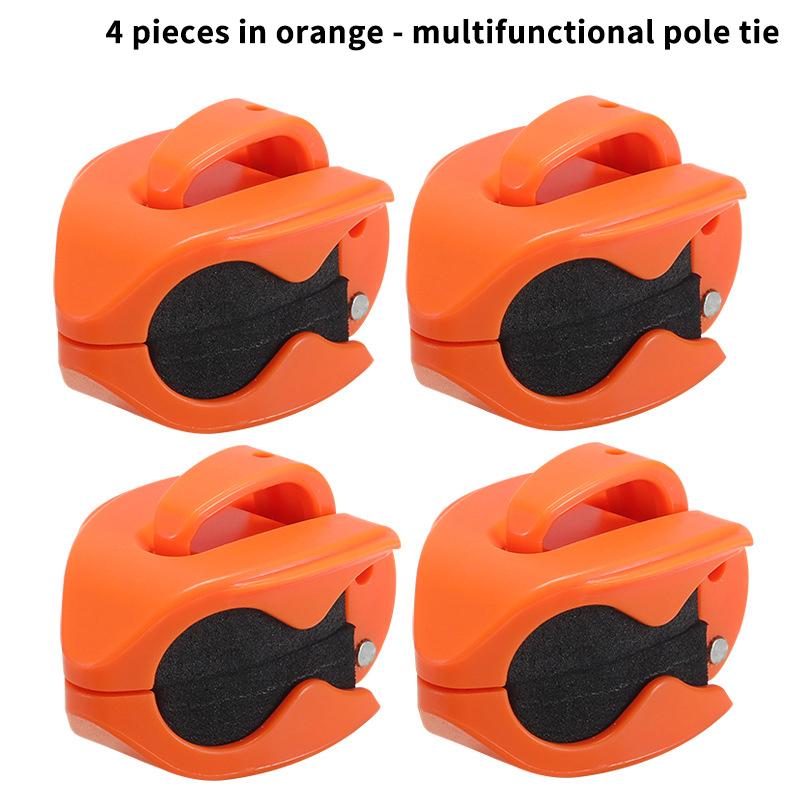 Neu 2-8 Stück Tragbarer Angelrutenhalter Angelruten-Fixierer Wandmontierte Angelruten-Gurte Klemme Multifunktionale Rutenhalter-Werkzeuge