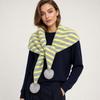 Warm Neck Wrap Shawl Striped Pattern Shoulder Cape Scarf New Knitted Scarf  Autumn Winter