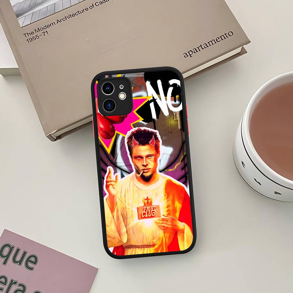 Classic Movie F-fight C-club Phone Case For IPhone 16 15 14 13 12 11 Pro Max 7 8 6 6s Plus Matte Cover