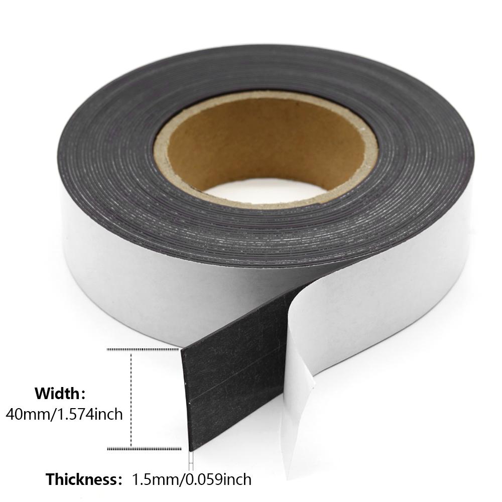 1M Flexible Rubber Magnetic Strip Self-Adhesive Cuttable Magnetic Tape DIY Wall Photo Poster Fixing Tool Wall Memo Strip
