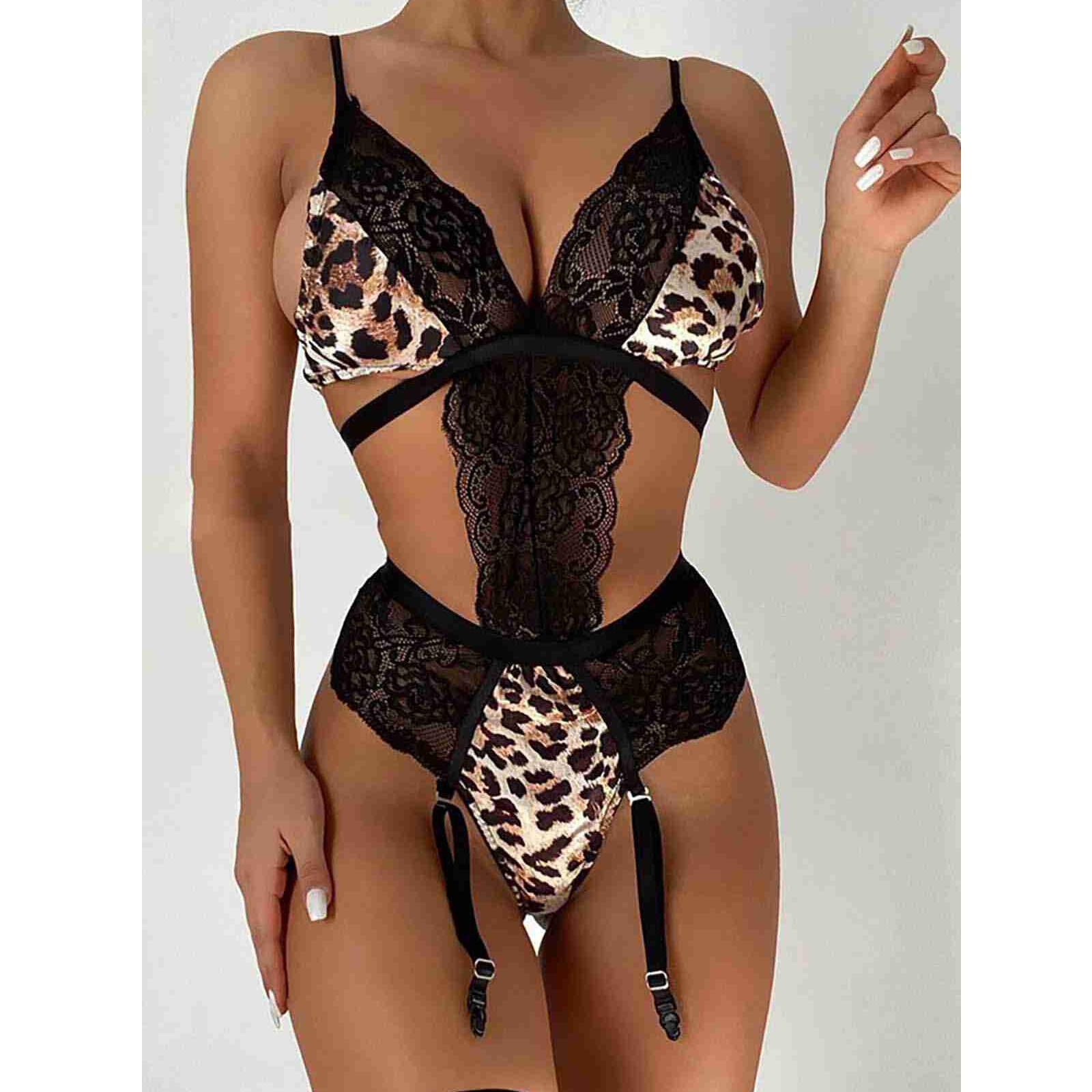 

Merry See Женские Леопардовые Сексуальные Подтяжки Набор Разноцветных - Ms2673