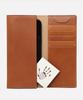 Matt Italian Tuscan Full Grain Leather Mini Long Wallet (Tan Brown) W22877