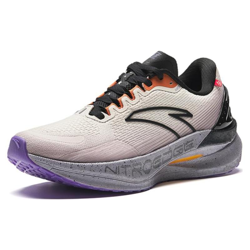 Anta Cushioning And Breathable Low top Running Shoes Women's Gray Sneakers 122345582-2