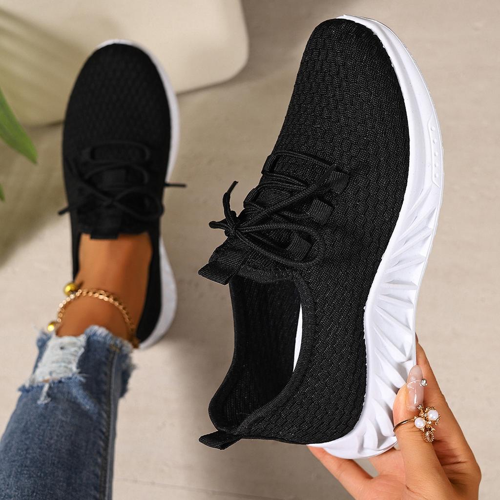 Shoes women's summer new comfortable women's sports shoes mesh breathable lace-up soft sole casual fashion women's single shoes