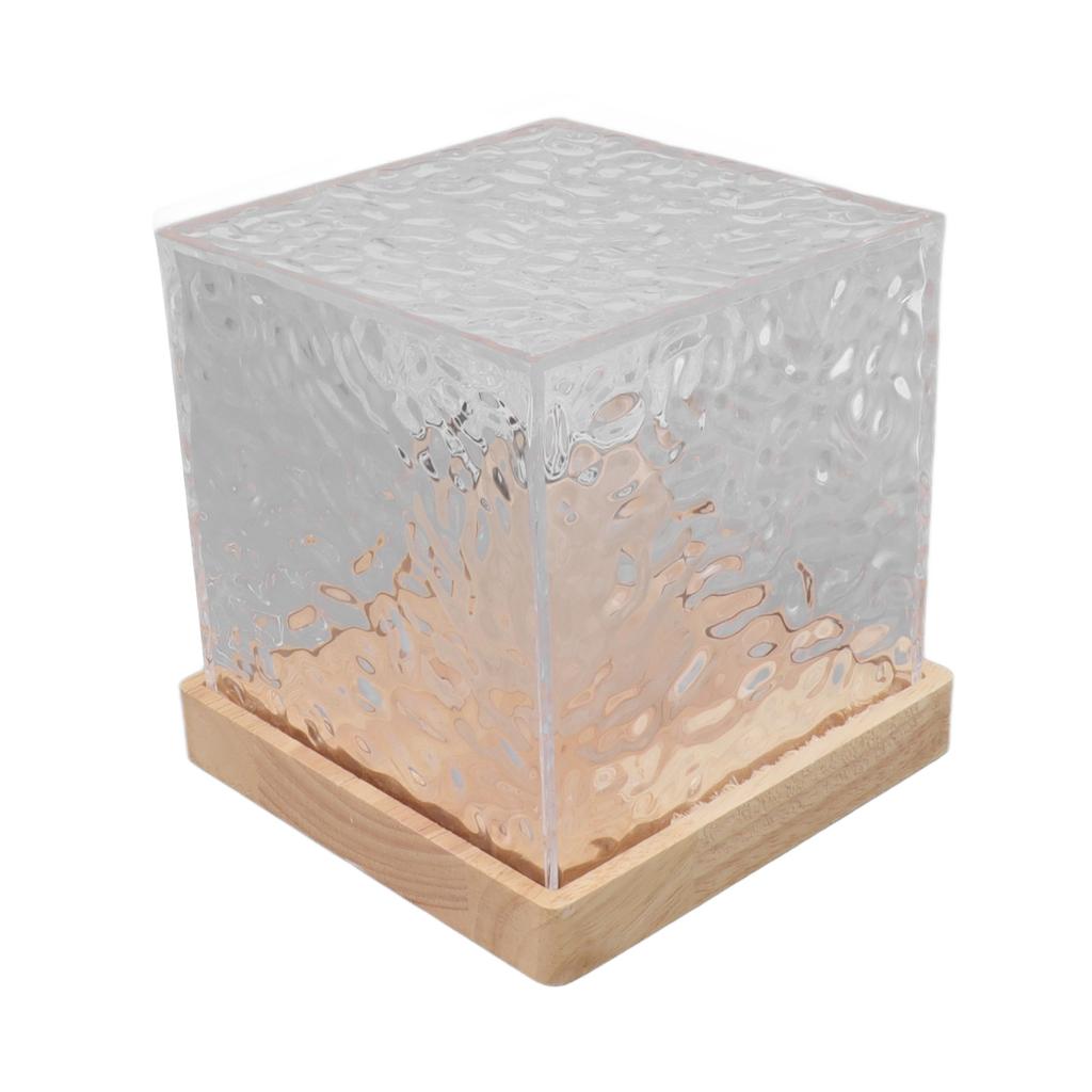 RGBW Light 16 Color Crystal Light Squared Dynamic Projection Remote Table Light for Living Room