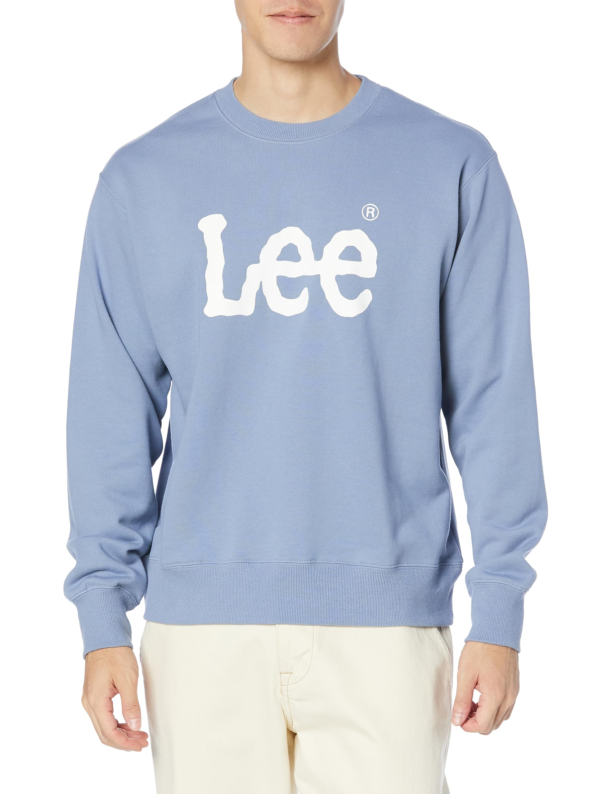 

Синий свитшот с логотипом Lee, синий