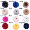12 cm Kleidungsstück Druckknopf Faux Fuchspelz Strickmütze Bommel Ball Taschen Zubehör Hüte Dekor Haarball