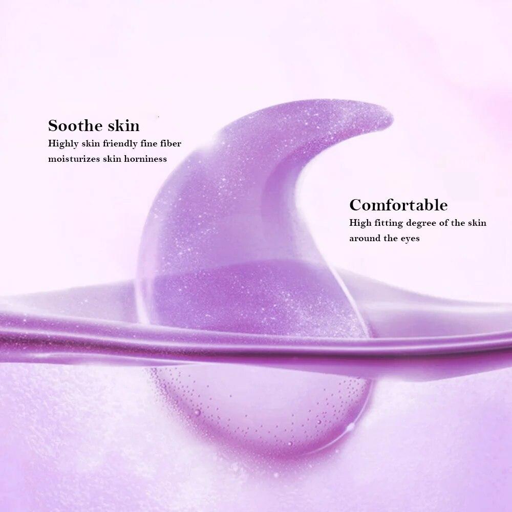 Grape Anti-aging Moisturizing Collagen Eye Mask Anti Dark Circles Eye Mask Beauty Skin Care Eye Patches 60Pcs