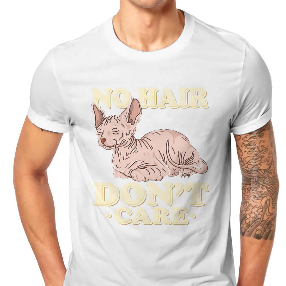 No Hair Sphinx Hip Hop Tshirts Canadian Hairless Cat Sphynx Printing Tops Comfortable Men T Shirts Clothing Unique Fathers Day