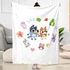 Bluey Family Adventure Blanket Durable Comfort Great for Picnics Livingroom Office Four Seasons Universal Modern