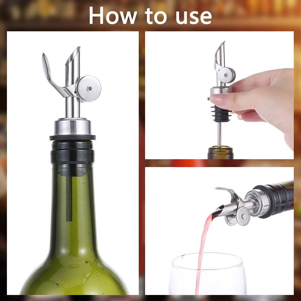 Stainless Steel Weighted Stainless Steel Pourers Weighted Liquor Bottle Pourers  Bartender Tool