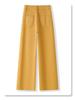 2025 Women's High-Waisted Yellow Wide-Leg Jeans: Slimming, Straight-Leg, Floor-Length, Spring Collection