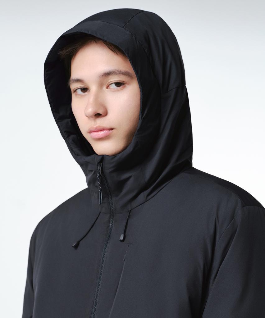 MUSINSA STANDARD [City Leisure] Hooded All-Round Padded Jacket [Navy]