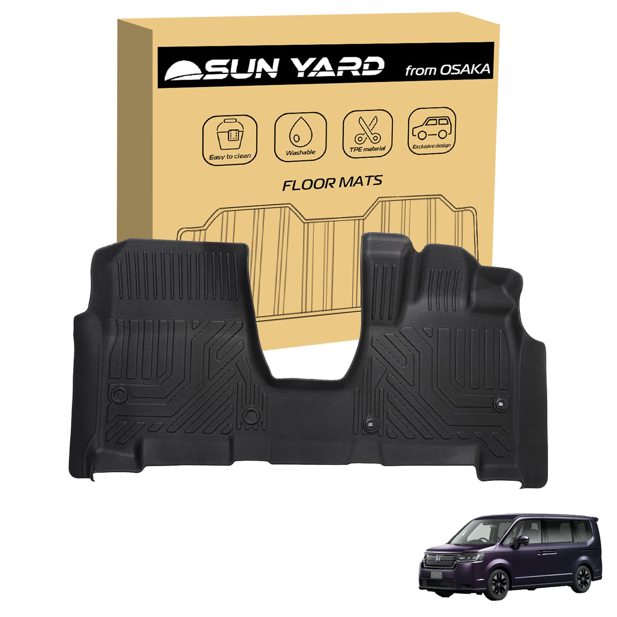 

SunYard Совместимый с новым Step Wagon Hybrid Floor 3D Автомобиль и Коврики для и RP Серии 2022 для Водонепроницаемый TPE Легкий и Защитный Коврики для пола для