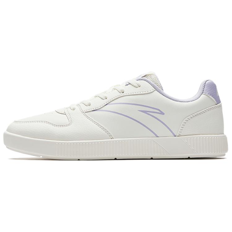 Anta Comfortable Fashionable Versatile Durable Lightweight Increased Height Low-Top Skate Shoes Women Sneakers White 922538042-3
