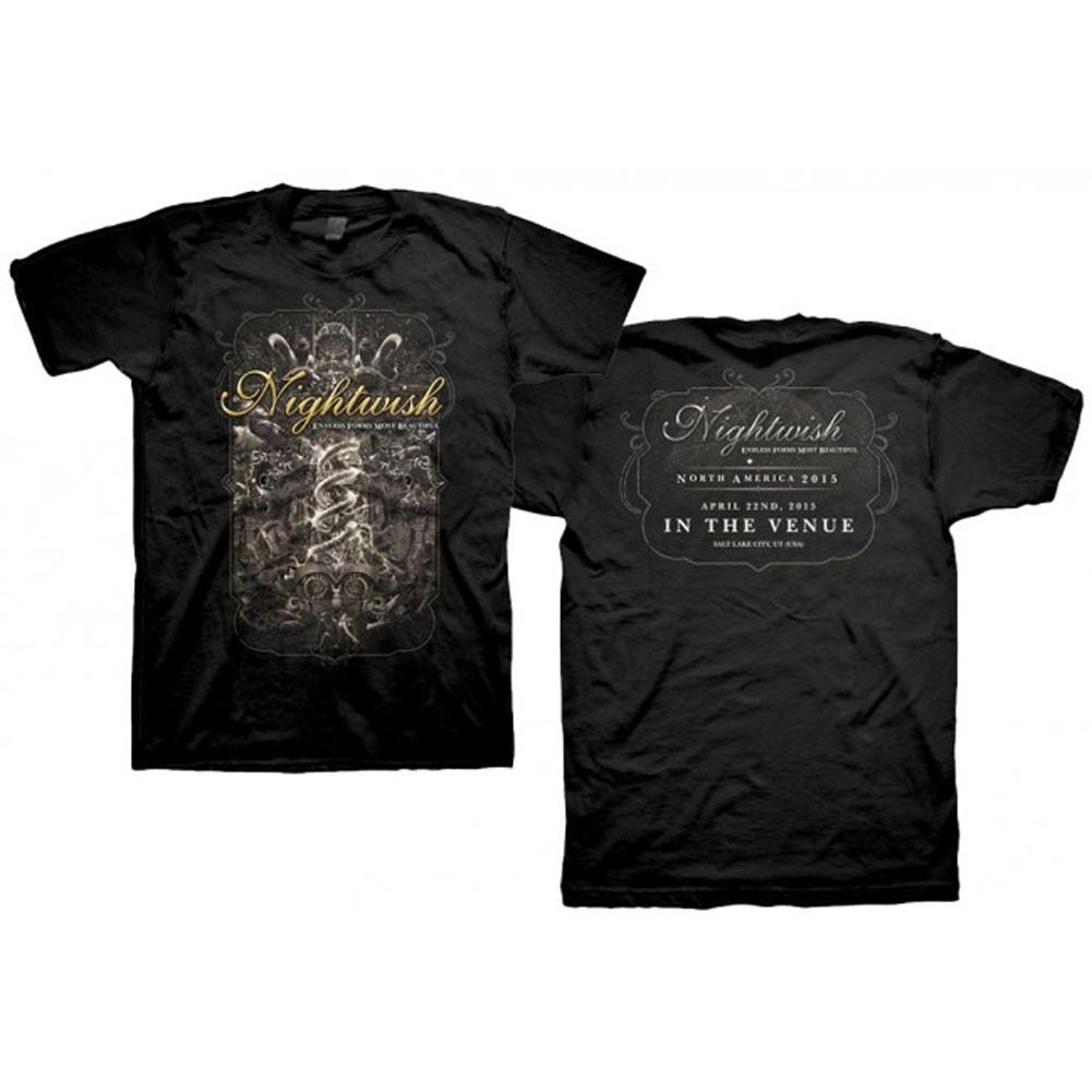 

Men s Nightwish April 22nd In The Venue T-Shirt Mens Womens Tees Top Black XL