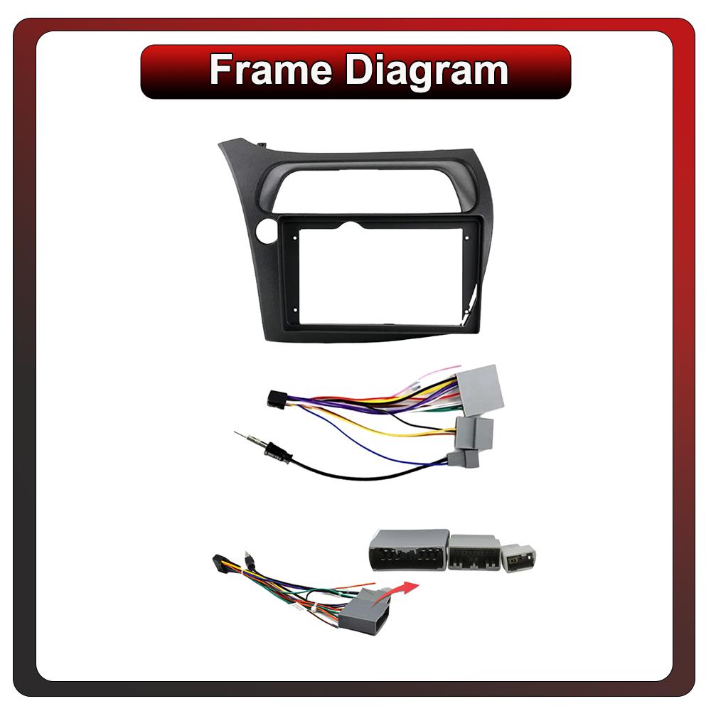 2Din Android Car-Play Car Radio,Honda Civic Hatchback 2006-2011,Multimedia Player Head Unit Stereo GPS Navigation BT WIFI,2+32GB