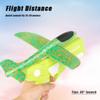 Glowing Foam Aircraft 15M Launcher Catapult Glider Aircraft Gun Toy Children's Outdoor Game Bubble Model Shooting Flying Roundab