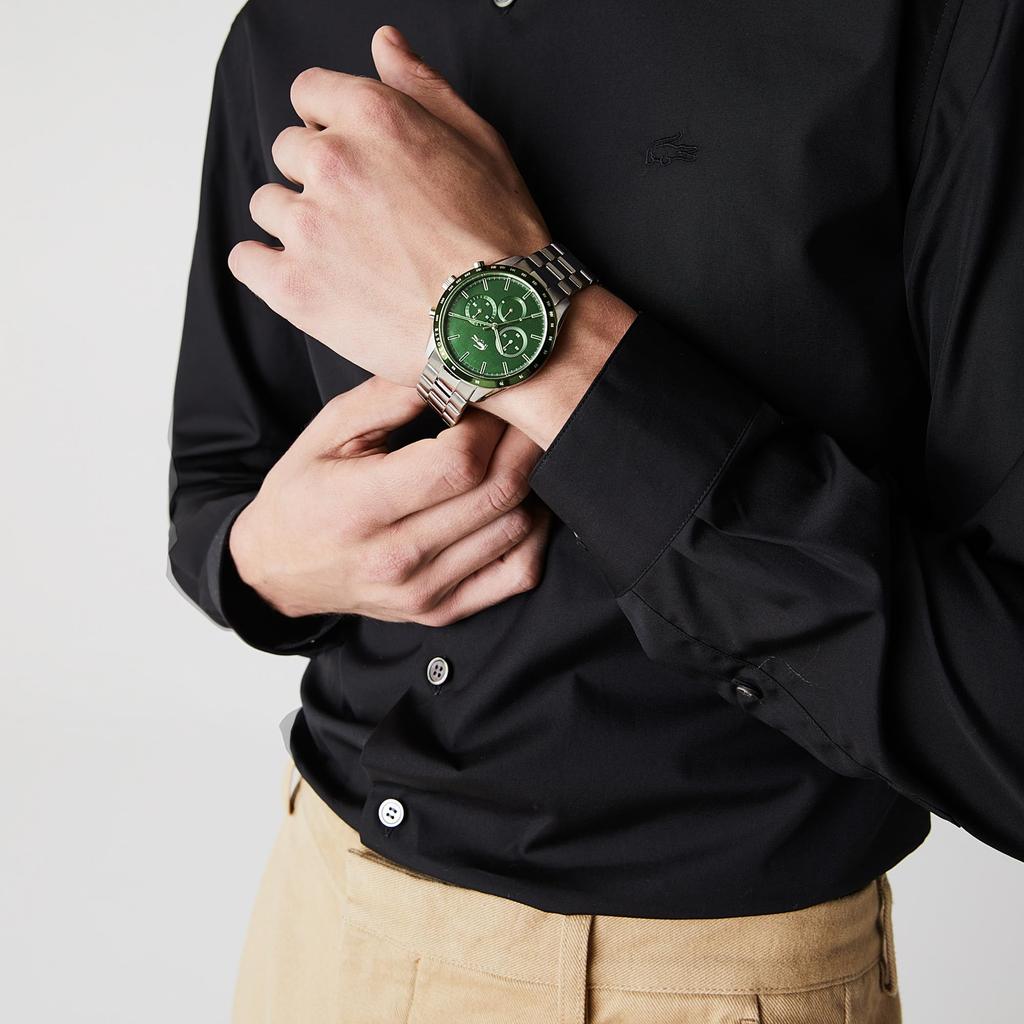 Watch BOSTON Green Dial Stainless Steel Bracelet 2011080 [Lacoste][Authentic] Men's