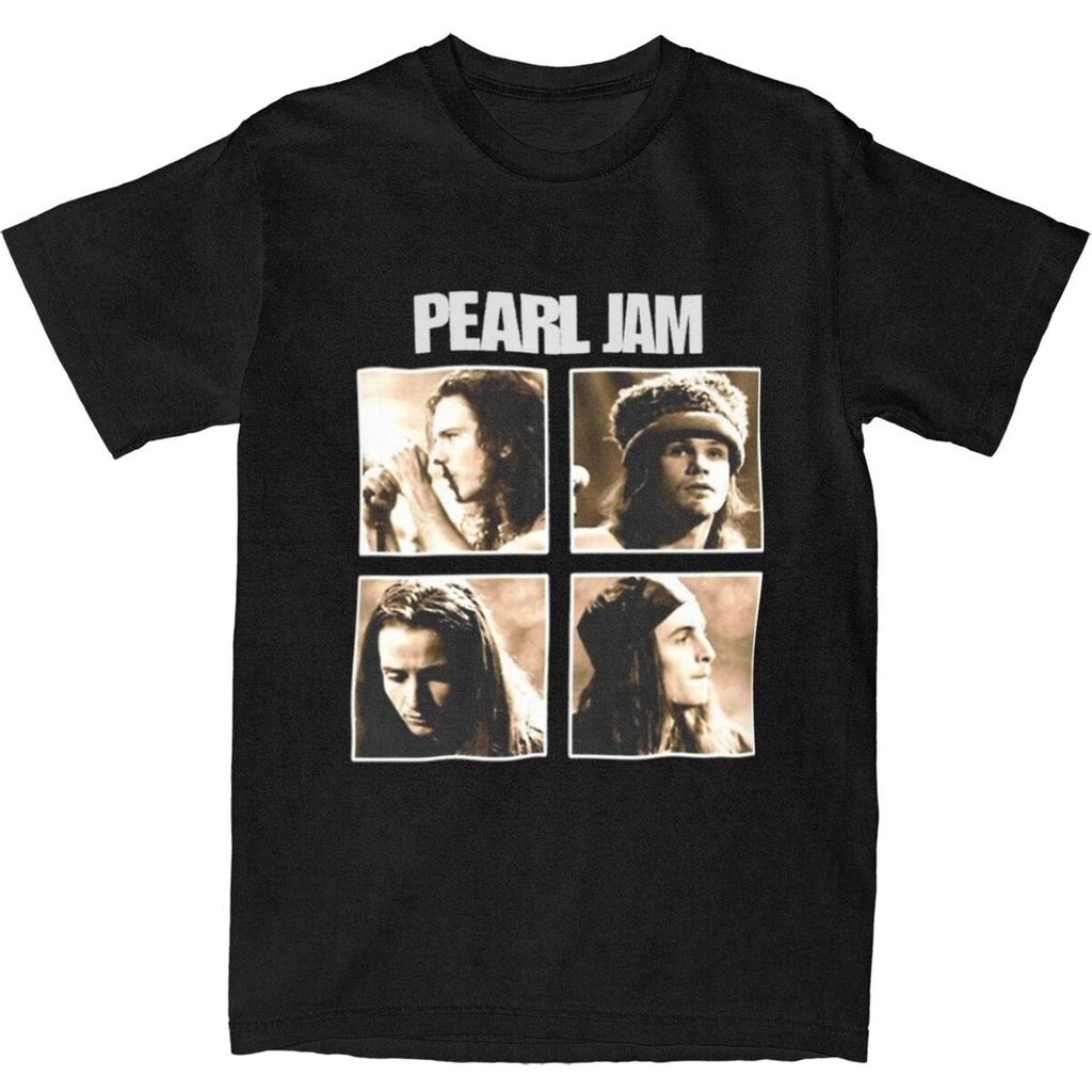 Pearls Jams T-Shirt Summer Eternal Joy The Happiness Found in Music Fun T-Shirts Cotton Harajuku Tshirt For Men Print Clothing