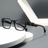 Latest Fashionable HD Square Frame for Men Reading Eyeglasses Retro Neutral High Quality Luxury Versatile Anti Blue Ray Eyeglasses