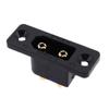 Amass XT90E-M Male Plug with Mounting Hole Gold-Plated High Current Battery Connector for Model Airplanes