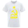 T Shirts Men USSR Soviet Union Man Short Sleeve Tshirt Moscow Mens Tees Brand O Neck Tops Cotton Oversize Clothing 80290