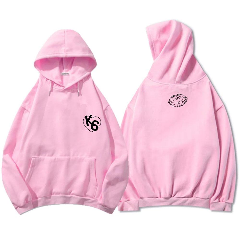 K6 Kiss 6 K CAMP Hoodies Unisex Streetwear Long Sleeve Casual Winter Hooded Sweatshirts Graphic Printed Clothing Men Women Hoody