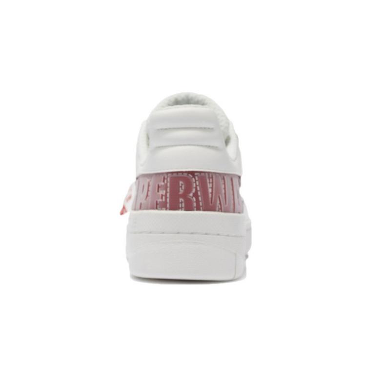 Li Ning Rijin Doujin Collection Skateboard Shoes Women's Low top White/Red AGCS008-1