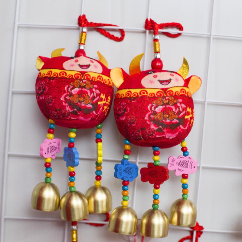Dolls Wind Chimes Travel Souvenirs Mascot Creative Bell Hanging Ornaments Plush Toys Dunhuang Camel Camel Bell