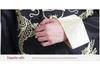 Embroidered Gold Double Dragon Tang Suit Men's Long-Sleeve Stand-Collar Outerwear