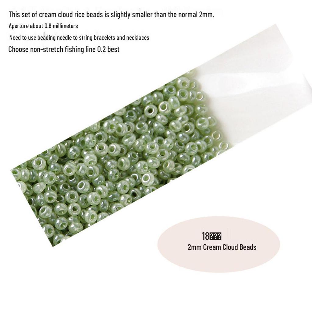 Imported 3A Quality 2mm Creamy Cloud Iridescent Seed Beads for DIY Jewelry Making