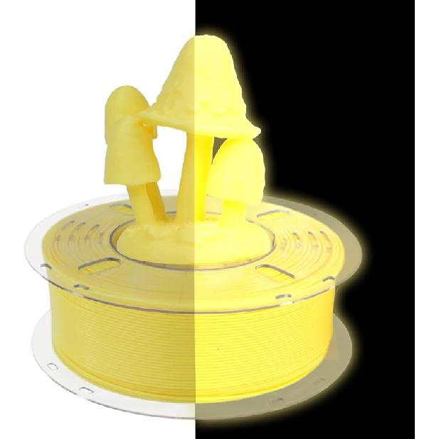 VOXELAB Luminous HS PLA Filament 1.75mm +/- 0.02mm, Luminous Rapid PLA 3D Printer Filament, Max 500mm/s High Speed Printing, Glow in The Dark