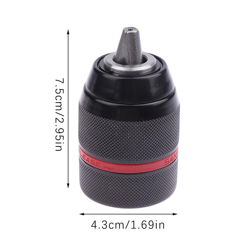 Keyless Hand Drill Chuck 13Mm Self Tighten Drill Chuck For Multiple Purposes Metal Cordless Drill Chuck