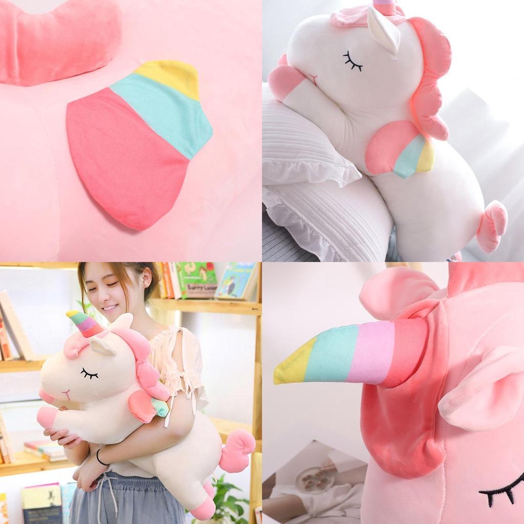 Adorable Unicorn Stuff Toy Soft Plush Doll Cushion Perfect Kids Birthday Gift
