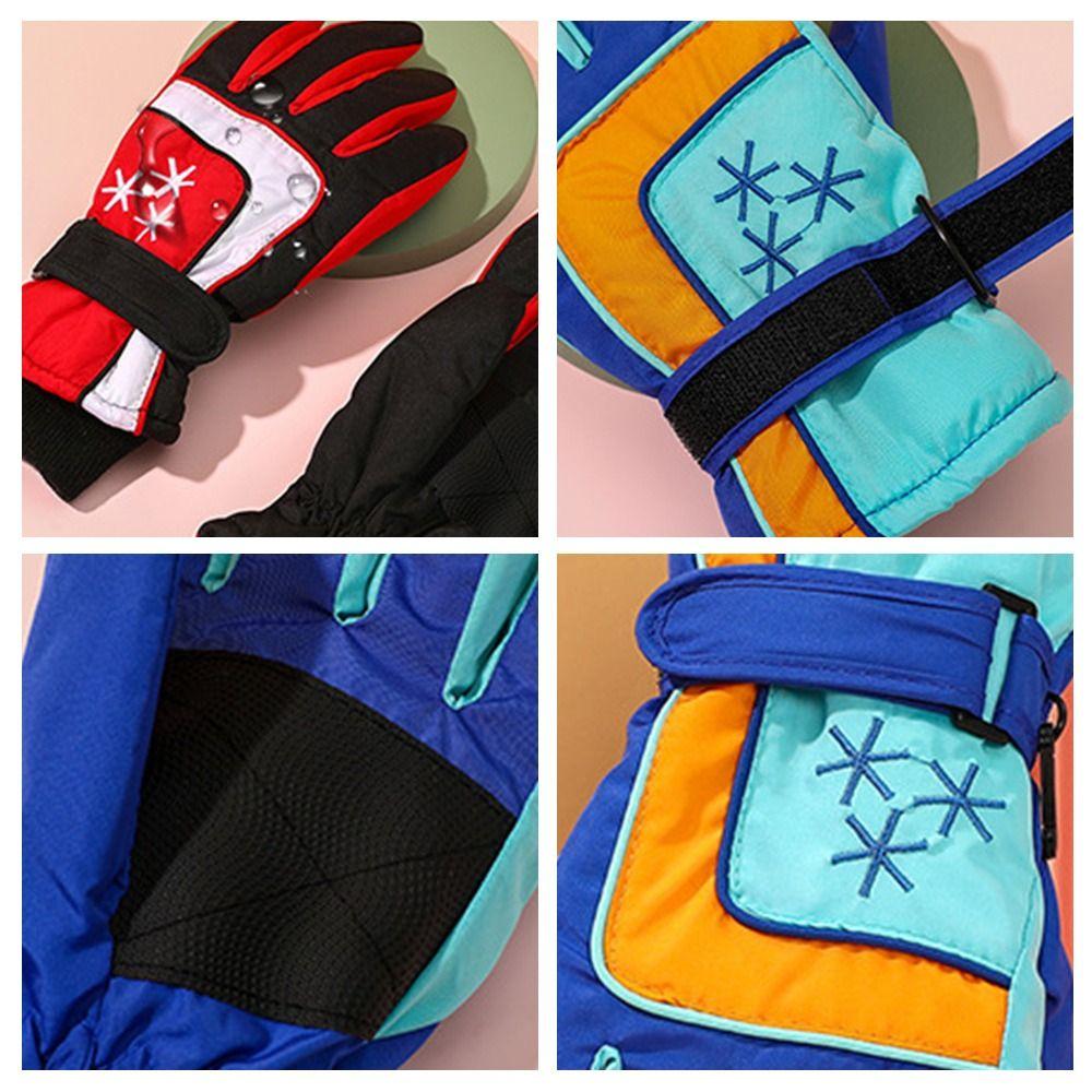 Waterproof Snow Gloves Warm Kids Winter Mittens Cute Children Ski Gloves  Children Kids