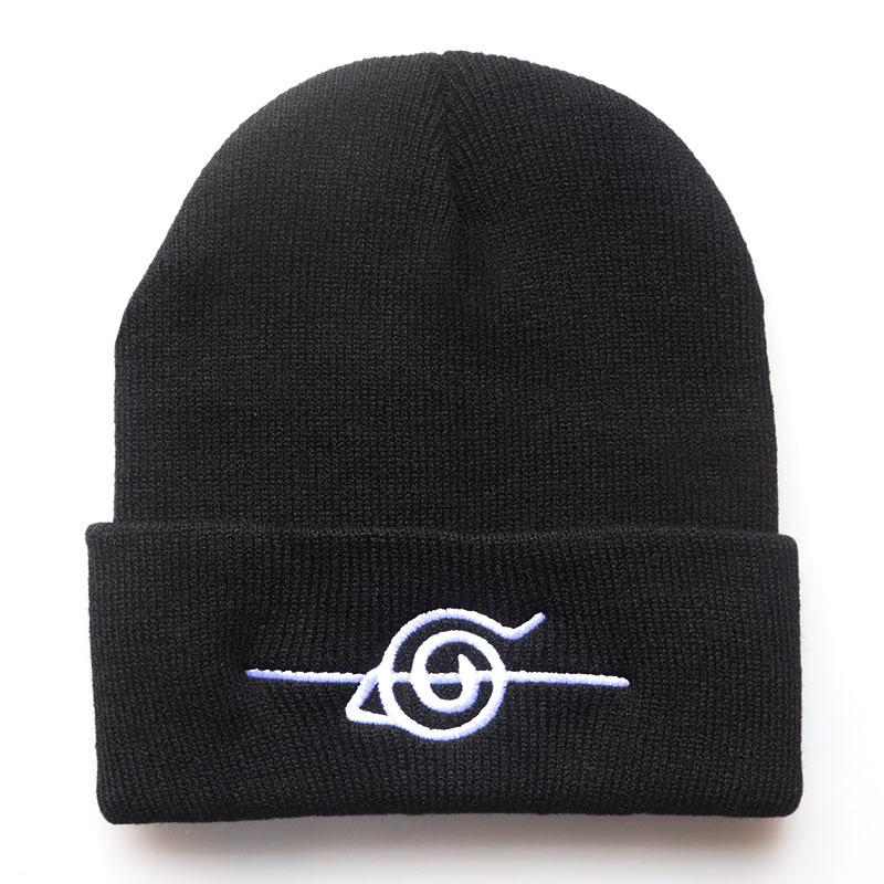 Unisex Cloud Pattern Knit Hat - Warm Anime Wool Hat for Autumn & Winter