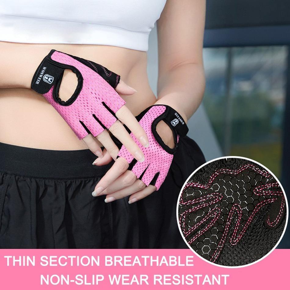 Guanti da palestra professionali Accessori per il fitness Sollevamento pesi per donne Uomini Allenamento Crossfit Protezione per le mani a mezze dita
