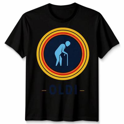 Lustiges Oldi Unisex T-Shirt Humorvolle Grafik für ältere Männer Geschenk für Papa