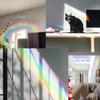 Brechungsspiegel, Regenbogeneffekt, Prismen, Fensteraufkleber, Zuhause, Schlafzimmer, statische Elektrizität, PVC-Glasaufkleber, Wandaufkleber
