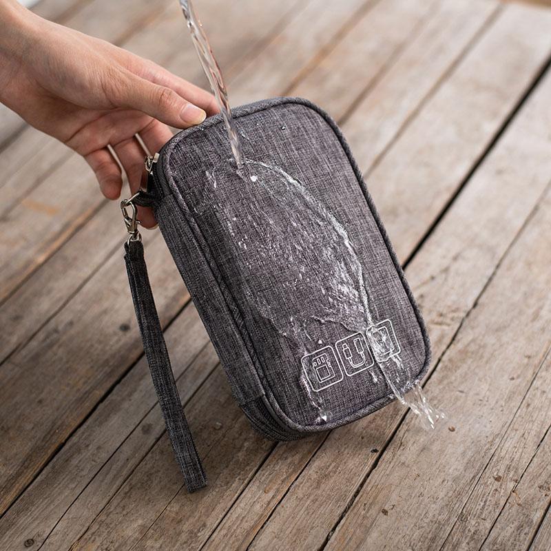 Portable Cable Organizer Bag Travel Cable Bag Gadget Organizer Bag Power Bank Pouch Bag USB Cable Storage Bag For Charger Wire