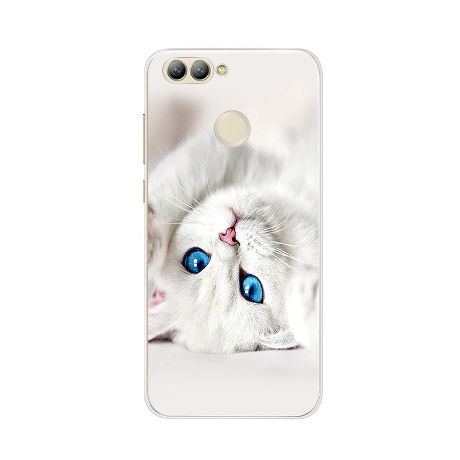 For Huawei Nova 2 Case Silicone Soft TPU Cute Cat Phone Cases For Huawei Nova 2 Nova2 Case Cover For Huawei Nova 2 PIC-LX9 Funda