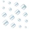24Pcs Short Square Press on Toenails for Women, Salon Quality Glossy Stick-on Fake Nails, Removable Glue on False Toe Nails for Summer