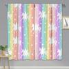 Colorful Unicorn Horse Mermaid Girl Children Window Curtain Blinds Living Room Kids Bedroom Kitchen Door Home Decor Bathroom2Pcs